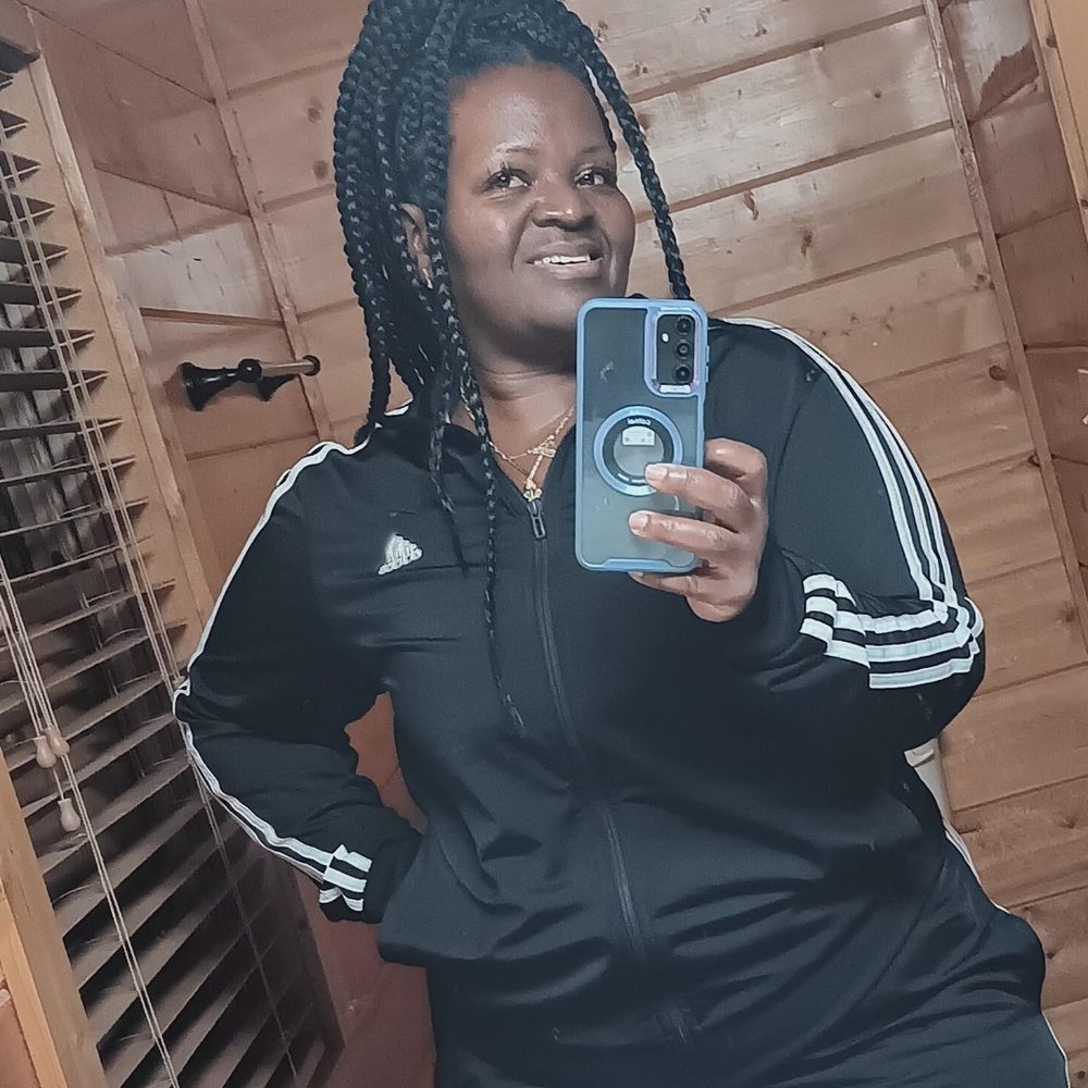 Adidas Originals Black Jacket with White Accents